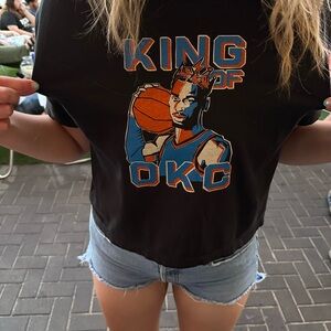 Graphic OKC Thunder cropped Tshirt